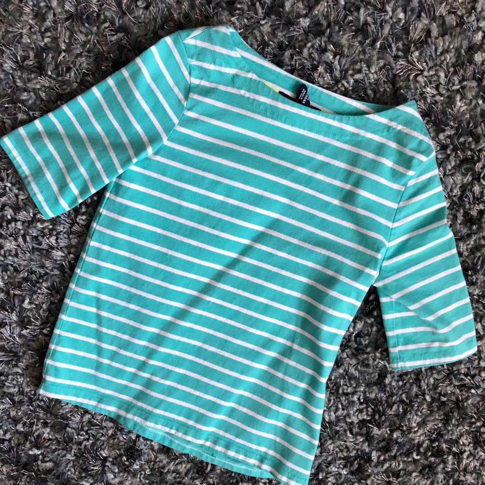 Gap kids boat neck striped shirt